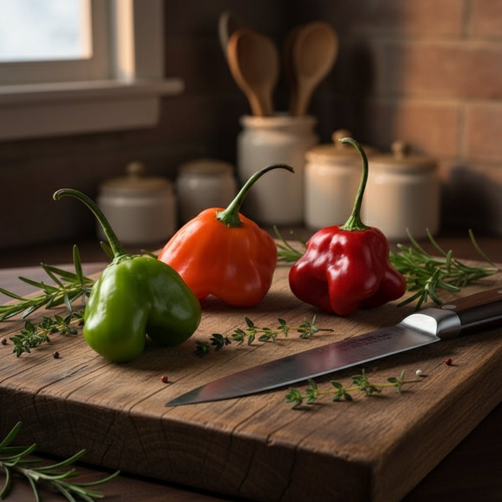 Bishop’s Crown Peppers – Mild/Medium Heat (5,000–30,000 SHU) - TaylorsX