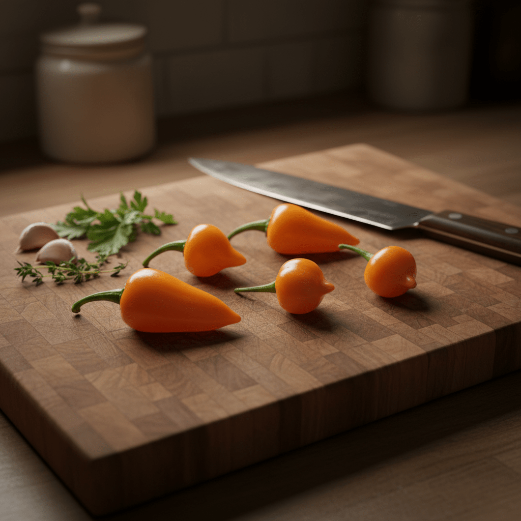 Cabacina Laranja - Mild Pepper (Capsicum chinense) | 5,000–10,000 Scoville Units - TaylorsX